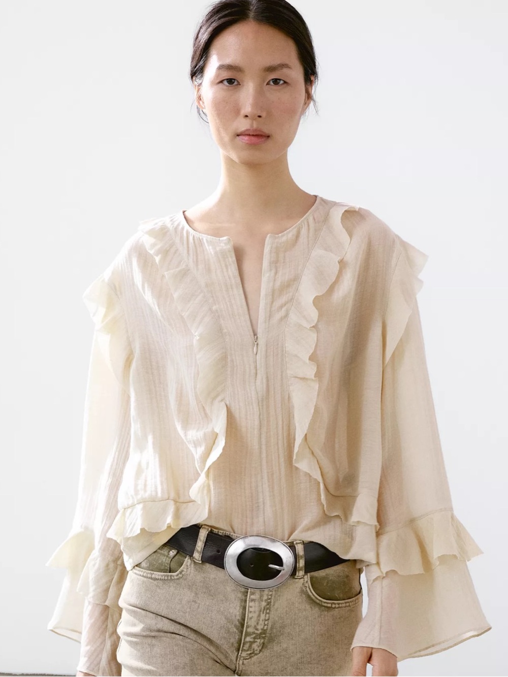Massimo Dutti Flowy Blouse